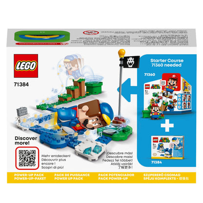 LEGO Super Mario Penguin Mario Power-Up Pack 71384 with interactive suit and game elements for kids.