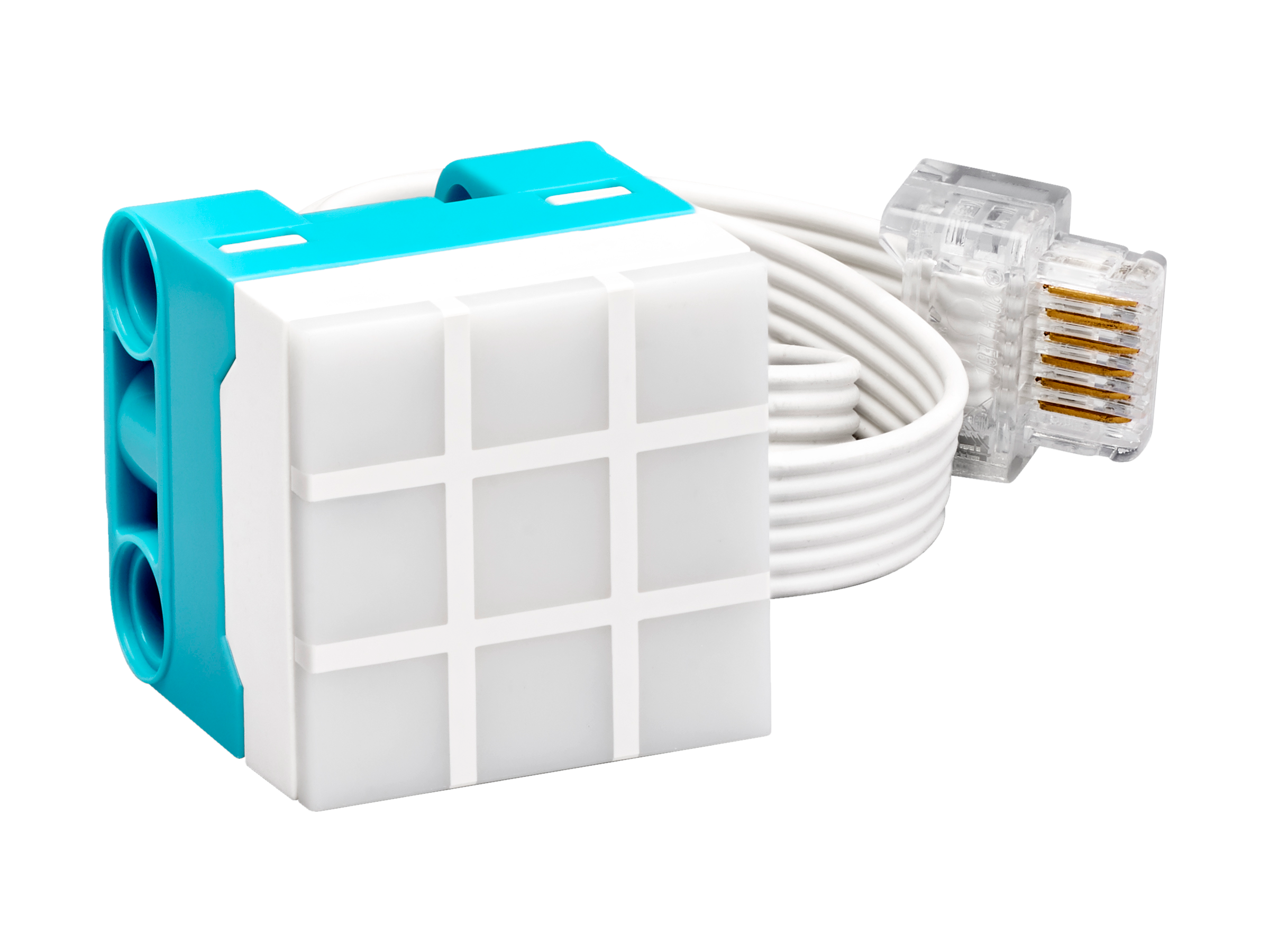 LEGO® Technic™ 3x3 Color Light Matrix 45608 with cable for programmable pixel display.