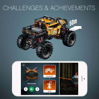 LEGO Technic 4x4 X-treme Off-Roader with CONTROL+ app challenges and achievements feature.