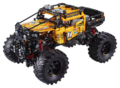 LEGO Technic 4x4 X-treme Off-Roader Set 42099 with large tires and detailed features, powered by Smart Hub and CONTROL+ app.