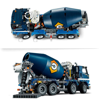 LEGO® Technic Concrete Mixer Truck Toy 42112 with moving drum, perfect for kids to learn construction vehicle mechanics.