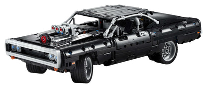 LEGO® Technic Dom's Dodge Charger F&F Set 42111, featuring detailed design for kids to recreate Fast & Furious stunts.