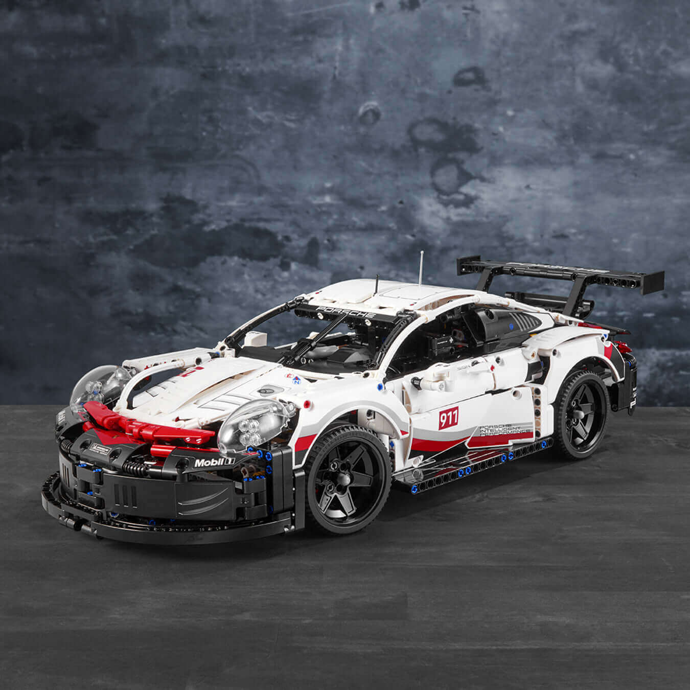 LEGO Technic Porsche 911 RSR model car set 42096 featuring realistic details and working mechanisms.
