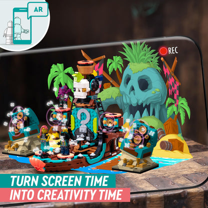 LEGO® VIDIYO Punk Pirate Ship BeatBox Set 43114 showcases colorful pirate ship model with AR features and creative play.