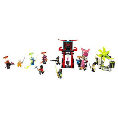 LEGO® NINJAGO Gamer's Market Set 71708 featuring 9 minifigures and a toy market inspired by Prime Empire.
