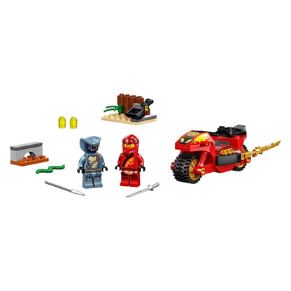 LEGO® NINJAGO Legacy Kai’s Blade Cycle Set 71734 with motorcycle, minifigures, and accessories for kids.