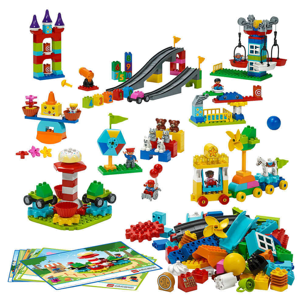 LEGO® Education STEAM Park 45024 features colorful DUPLO® bricks for creative play and learning in science and engineering.