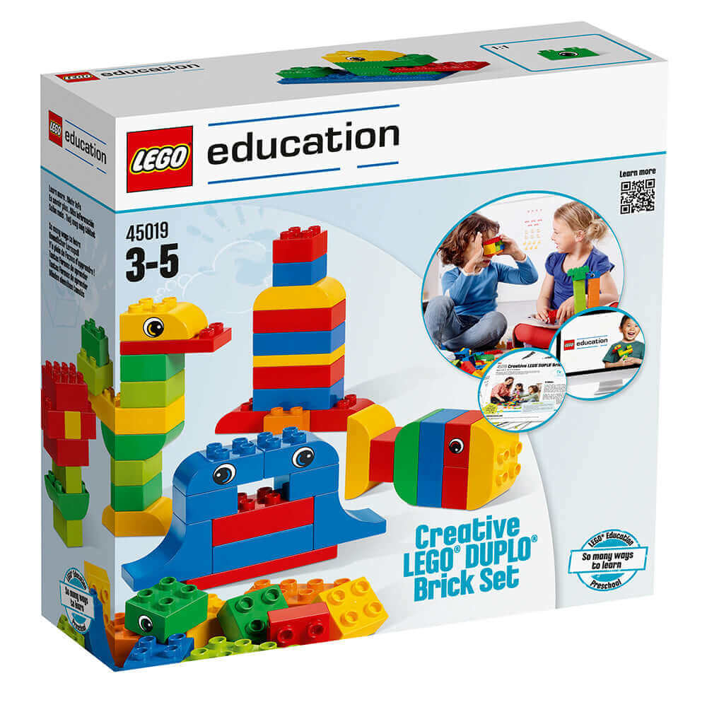 Creative LEGO DUPLO Brick Set 45019 box featuring colorful building ideas for children ages 3-5.