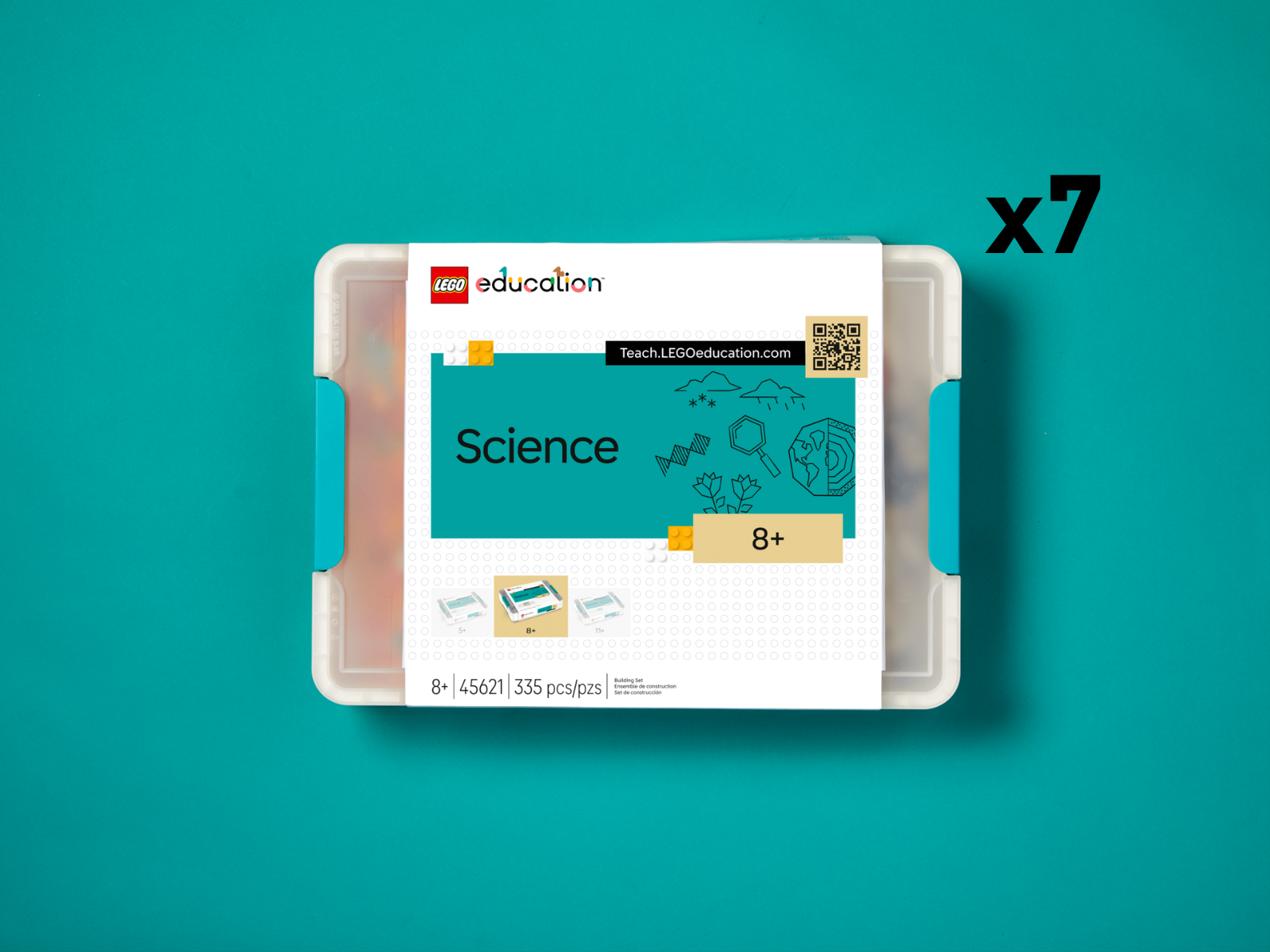 LEGO® Education Science kit box for Year 4-6, featuring hands-on learning and enquiry-based activities, pack of 7.