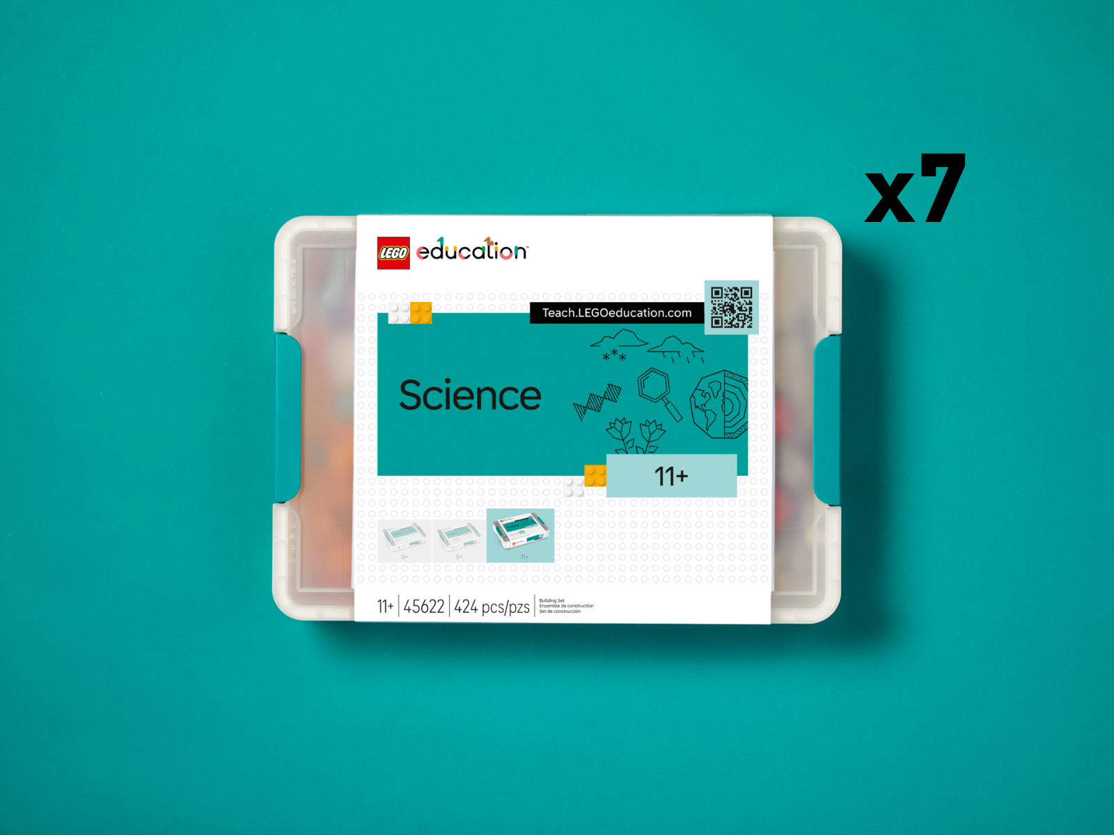 LEGO Education Science kit for Year 7-9, featuring 7 hands-on science kits designed for inquiry-based learning.
