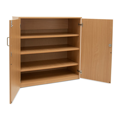 Monarch Large Lockable Beech Stock Cupboard