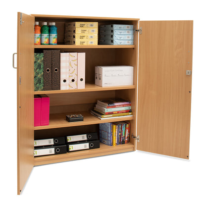 Monarch Tall Lockable Beech Stock Cupboard