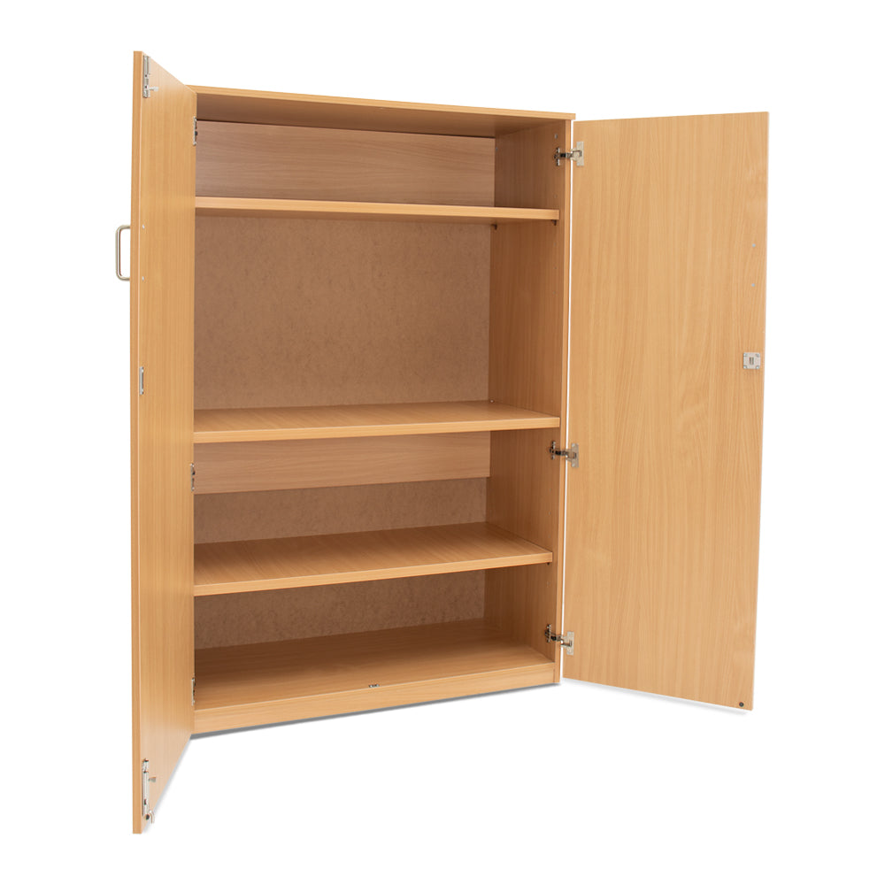 Monarch High-Capacity Lockable Beech Cupboard
