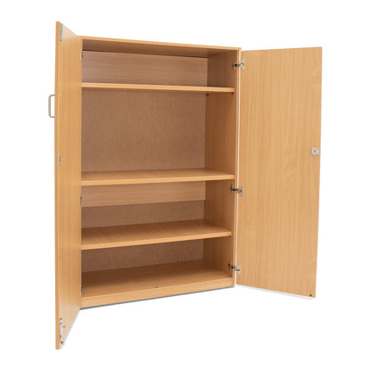 Monarch High-Capacity Lockable Beech Cupboard