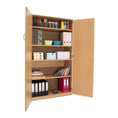 Monarch Extra-Tall Lockable Storage Cupboard – Beech