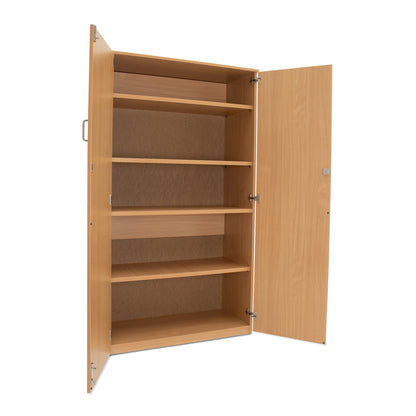 Monarch Extra-Tall Lockable Storage Cupboard – Beech