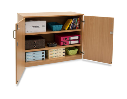 Monarch Medium Lockable Beech Cupboard