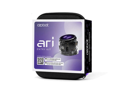 Ozobot Ari Entry Kit packaging featuring the interactive robot for teaching K12 computer science.