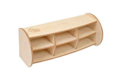 Mini 2 Shelf Unit With Dividers (Maple)