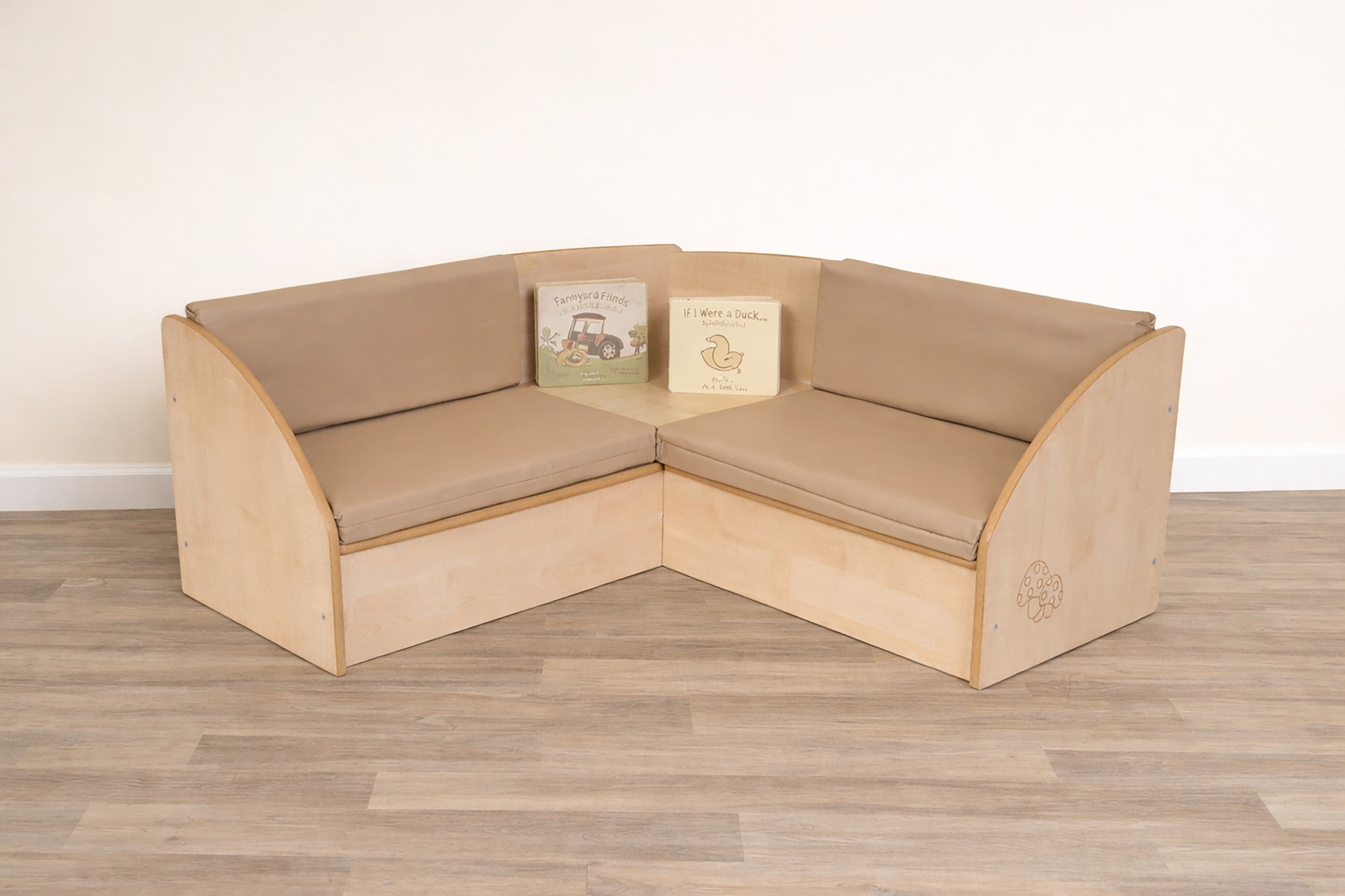 Reading Corner~ Maple With Tan Cushions (Maple)