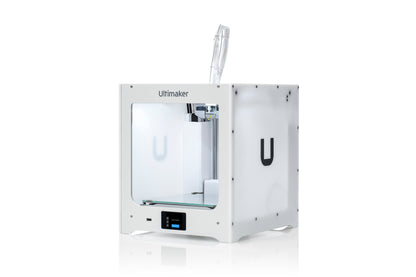 Ultimaker 2+ Connect 3D printer with modern design for prototyping and creating tangible ideas.