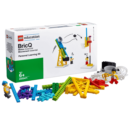 LEGO Education BricQ Motion Essential Personal Learning Kit 2000471 with colorful building elements for kids.