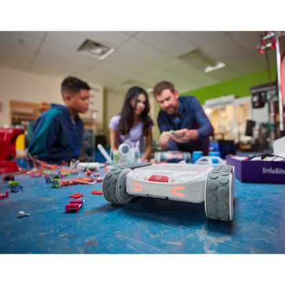 Sphero RVR+ programmable robot in a makerspace with students learning coding and robotics.