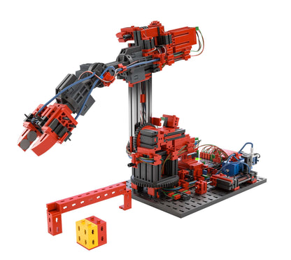 Realistic six-axle industrial robot model, designed for STEM coding education and programming skills.