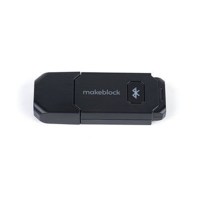 Makeblock Bluetooth dongle for mBot 2, enabling wireless connectivity for educational robotics.
