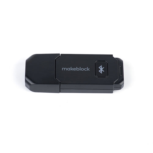 Makeblock Bluetooth dongle for mBot 2, enabling wireless connectivity for educational robotics.