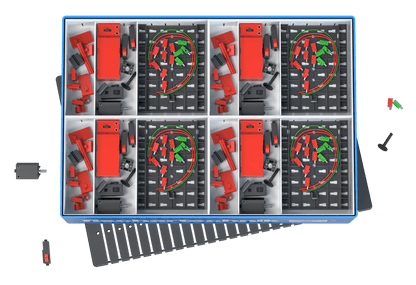 CLASS SET Electrical Control kit for teaching primary school students about electrical circuits and sustainability.