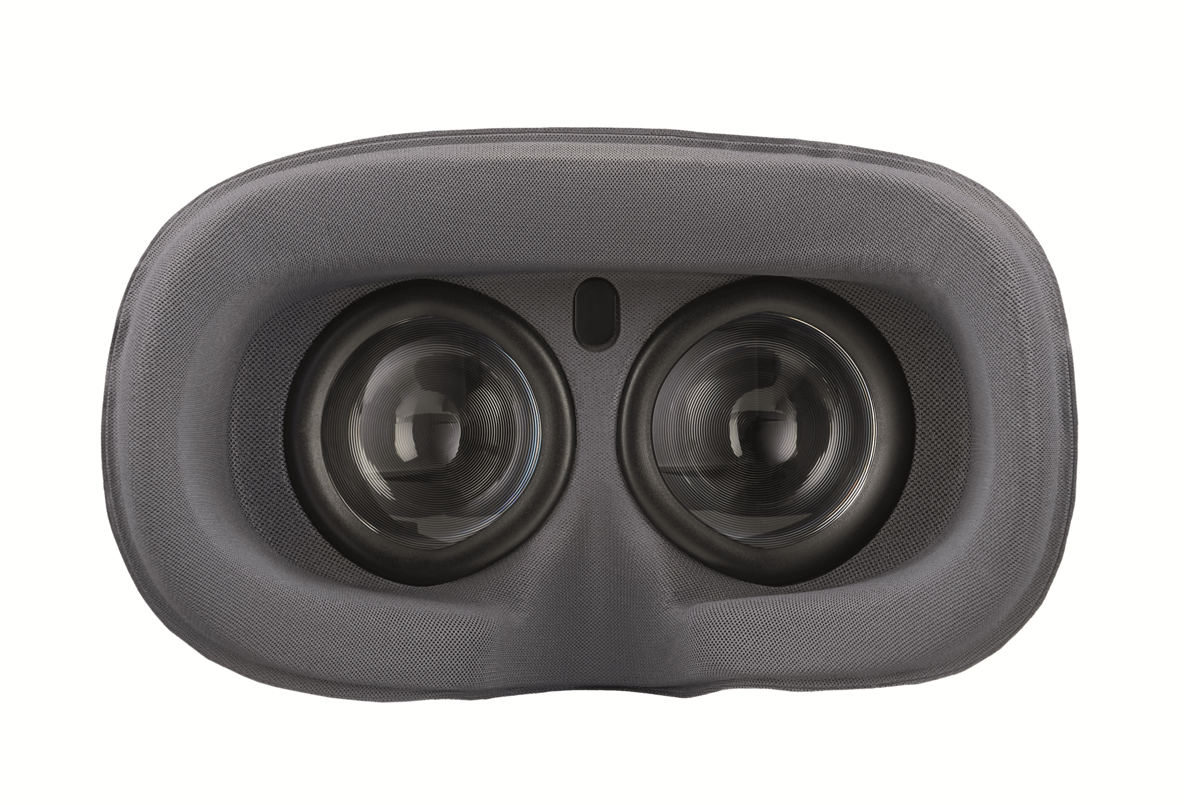 Close-up of ClassVR headset lenses for immersive educational virtual reality experiences.