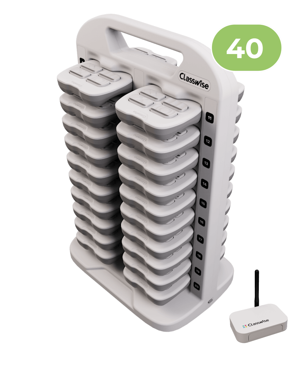 Classwise 40 educational solution device with multiple interactive tools for engaged learning.