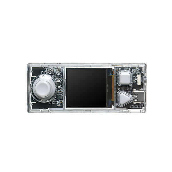 CyberPi Go Kit, a portable programmable microcomputer with a full-color display and various input devices.
