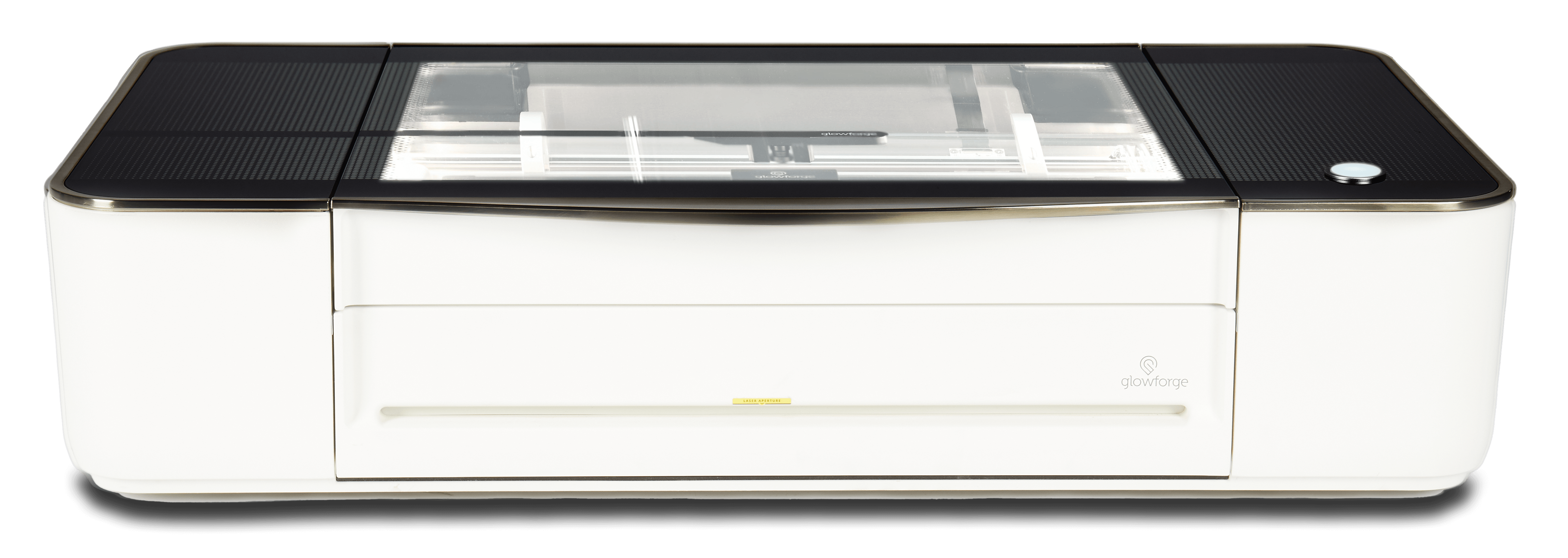 Glowforge Pro 3D laser printer for large projects, featuring Pro Passthrough and upgraded cooling technology.