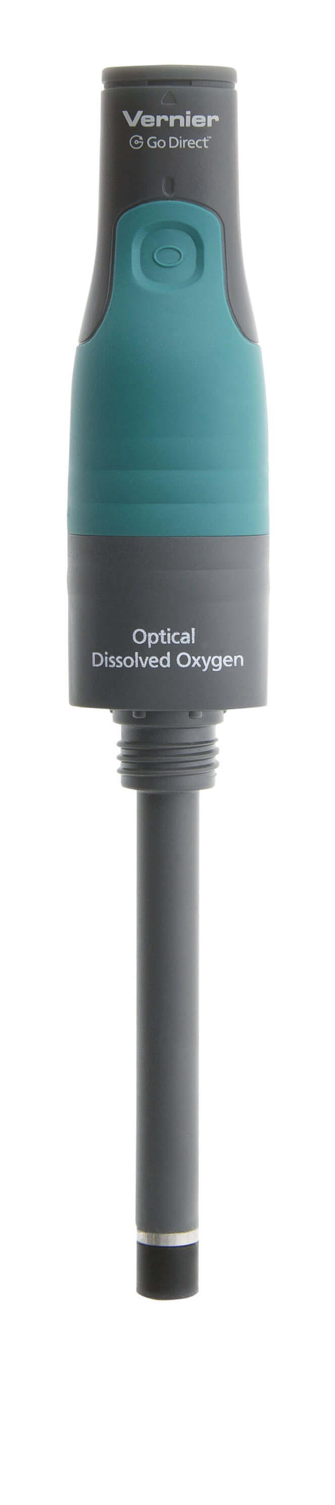 Go Direct Optical Dissolved Oxygen Probe for measuring oxygen levels, water temperature, and pressure with Bluetooth or USB.