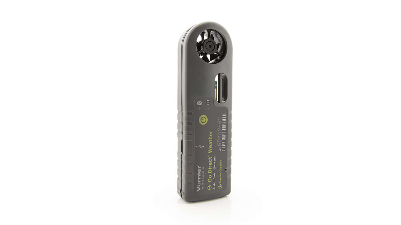 Go Direct Weather System sensor for monitoring environmental factors, featuring a sleek design and easy-to-use interface.