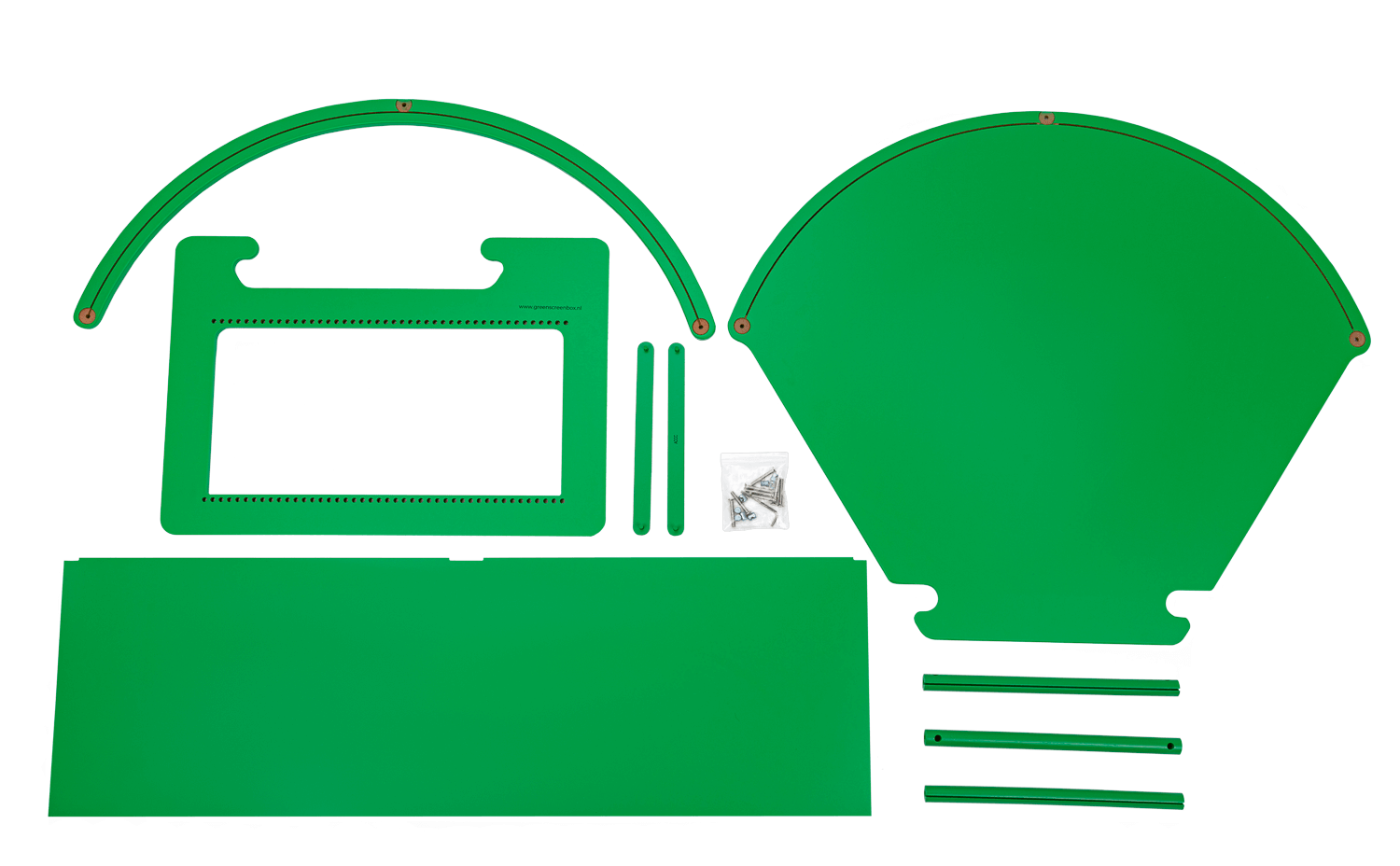 Tabletop greenscreen kit for children’s creative role-play and digital literacy development.