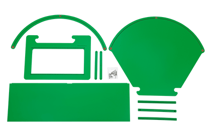 Tabletop greenscreen kit for children’s creative role-play and digital literacy development.