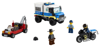 LEGO® City Police Prisoner Transport Truck Toy 60276 with police vehicles and fun minifigures for kids.