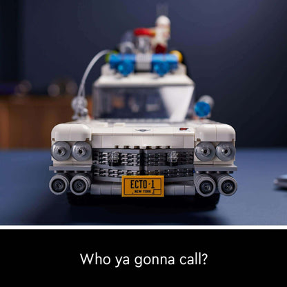 LEGO Creator Expert Ghostbusters ECTO-1 set 10274, featuring detailed buildable vehicle front view.