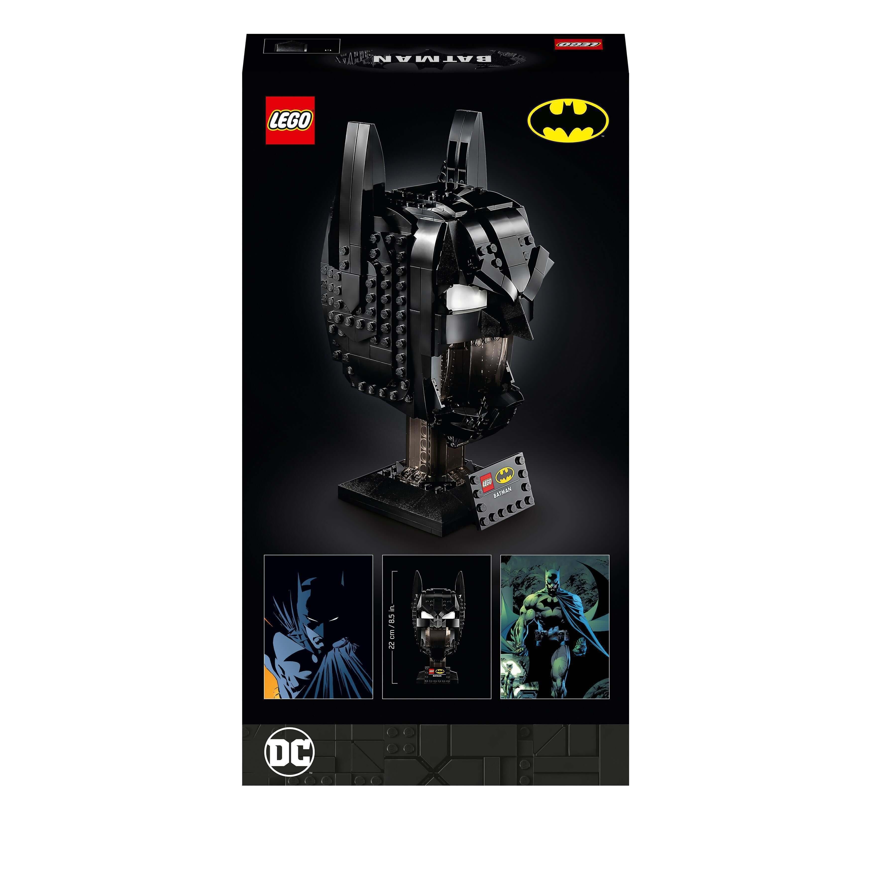 LEGO® DC Batman Cowl Set for Adults 76182, intricate design for collectors and fans of Batman.