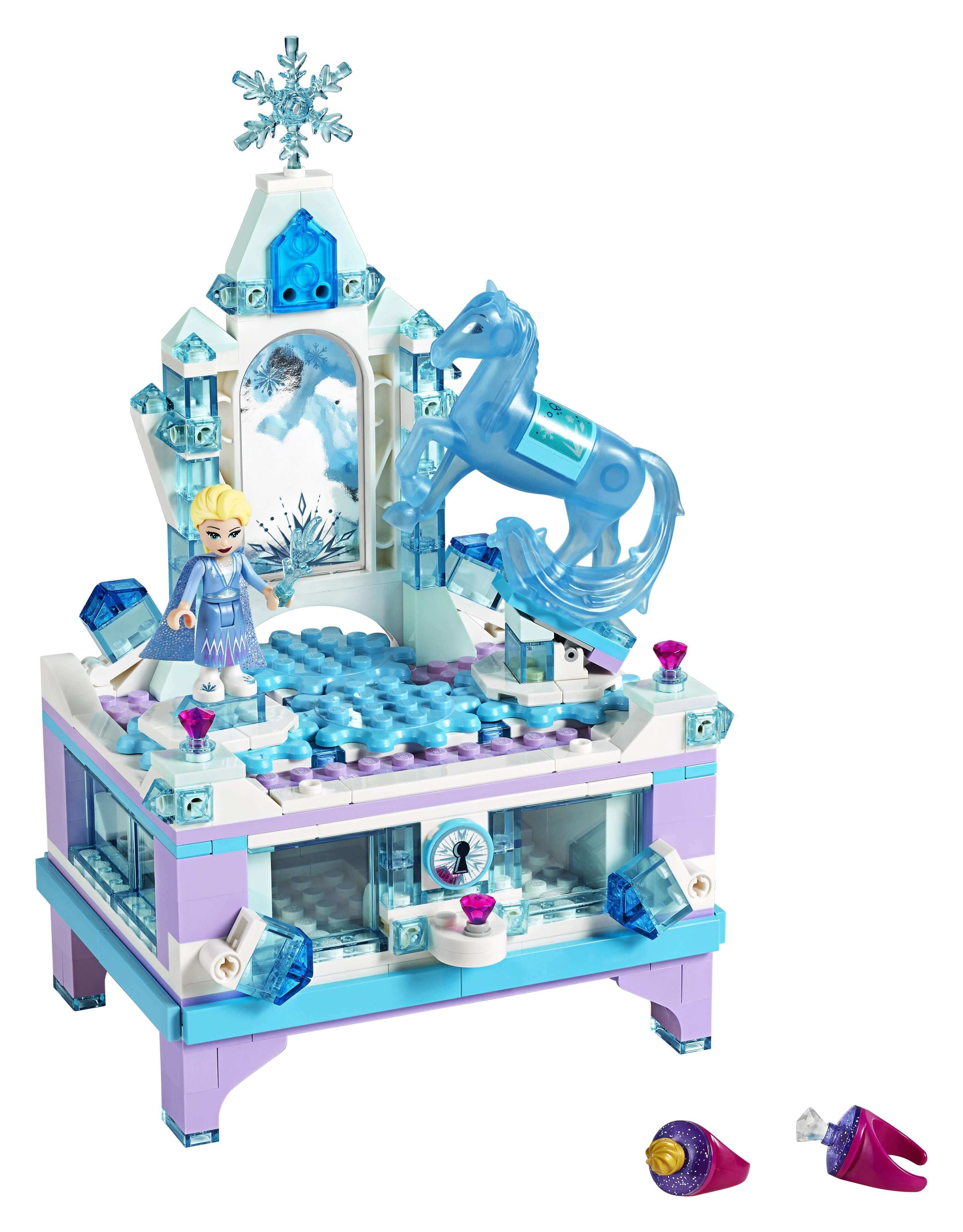 LEGO Disney Frozen 2 Elsa's Jewellery Box Set 41168 with Elsa figure and sparkling jewels for creative play.