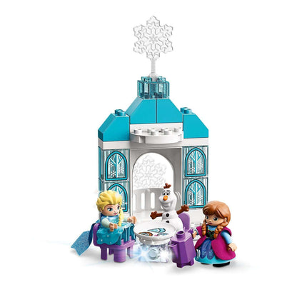 LEGO DUPLO Disney Frozen Ice Castle Set 10899 with Elsa, Anna, and Olaf figures for imaginative play.