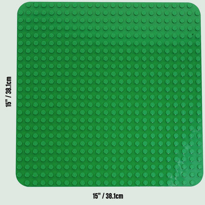LEGO® DUPLO Large Green Building Plate 2304, 15 inches, perfect for creative play and construction projects.
