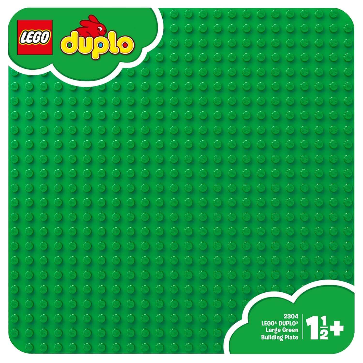 LEGO® DUPLO Large Green Building Plate 2304, perfect for creating and supporting various LEGO builds and play activities.