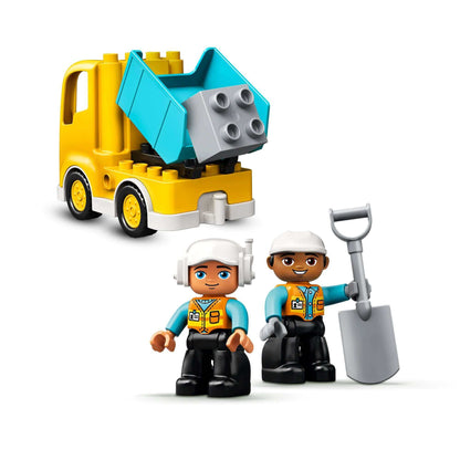 LEGO® DUPLO Truck with construction workers, promoting creative play and building skills for little builders.