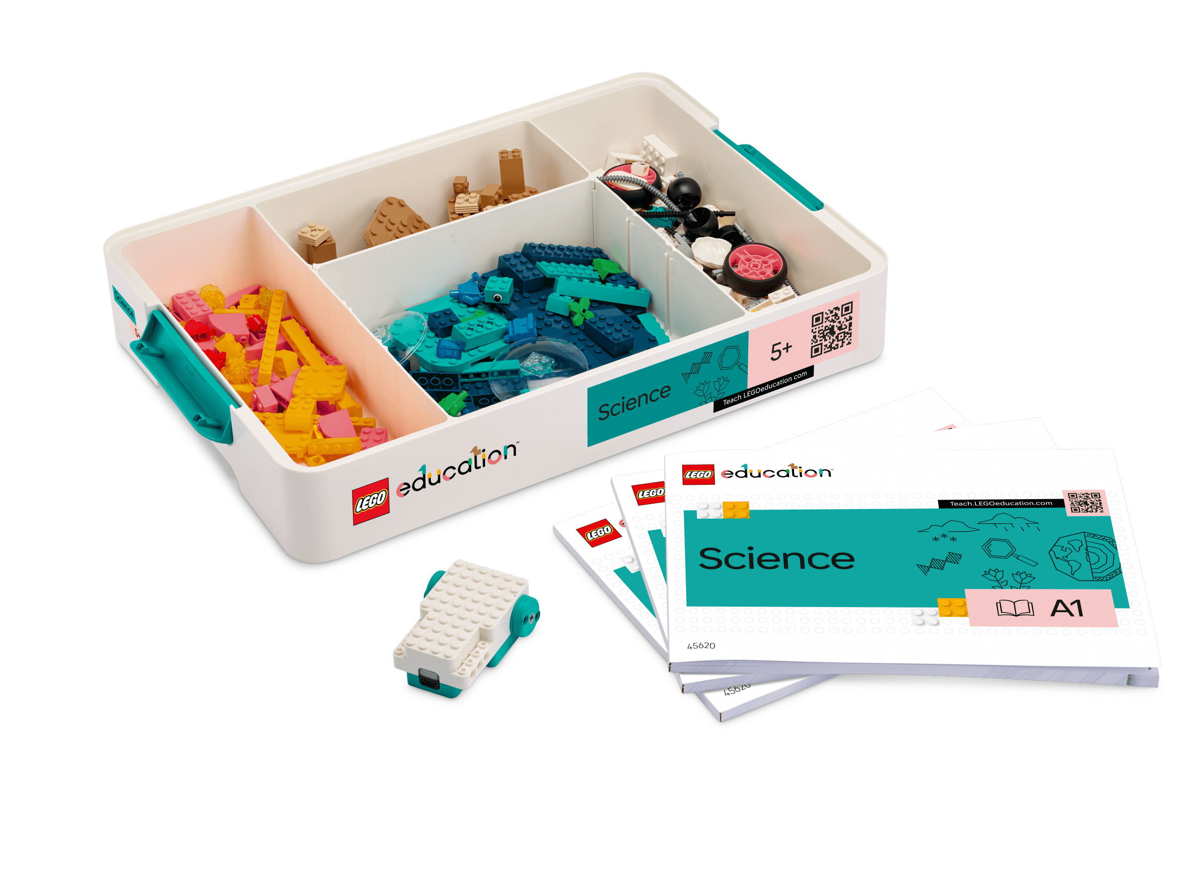 LEGO® Education Science kits for Year 1-3, featuring bricks and lesson resources for hands-on learning.