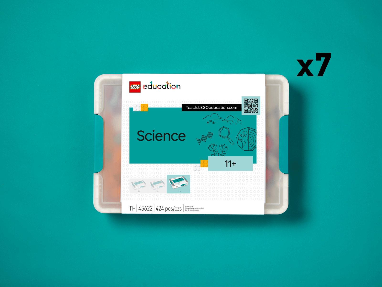 LEGO Education Science kit for Year 7-9, featuring 7 hands-on science kits designed for inquiry-based learning.