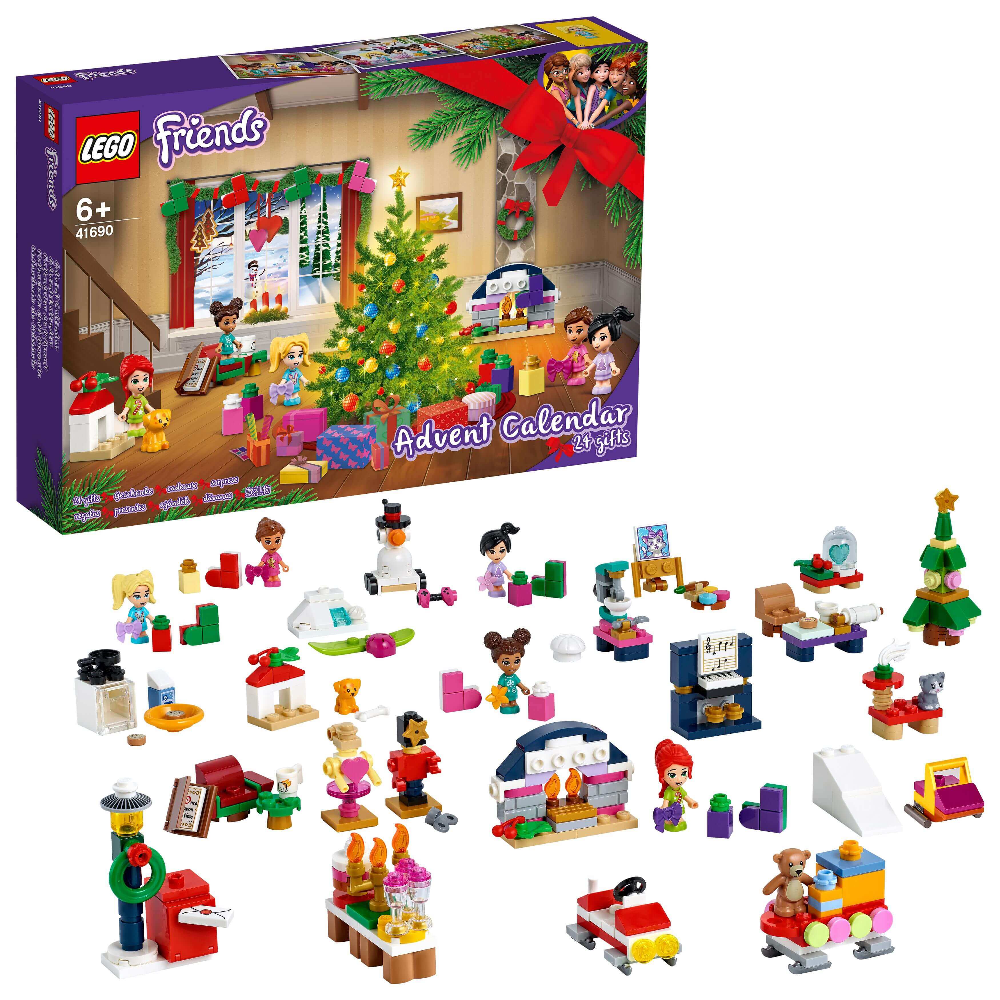 LEGO Friends Advent Calendar with festive characters and mini builds for counting down to Christmas.